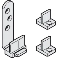 Additional set for telescopic opening, for Häfele Slido D-Line11 50P / 80P / 120P, 50C / 80C / 120C