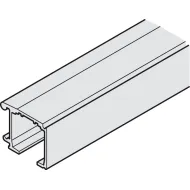 Single running track, height 32mm, Installation with mounting rail