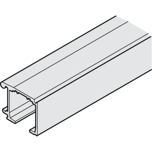 Single running track, height 32mm, Installation with mounting rail