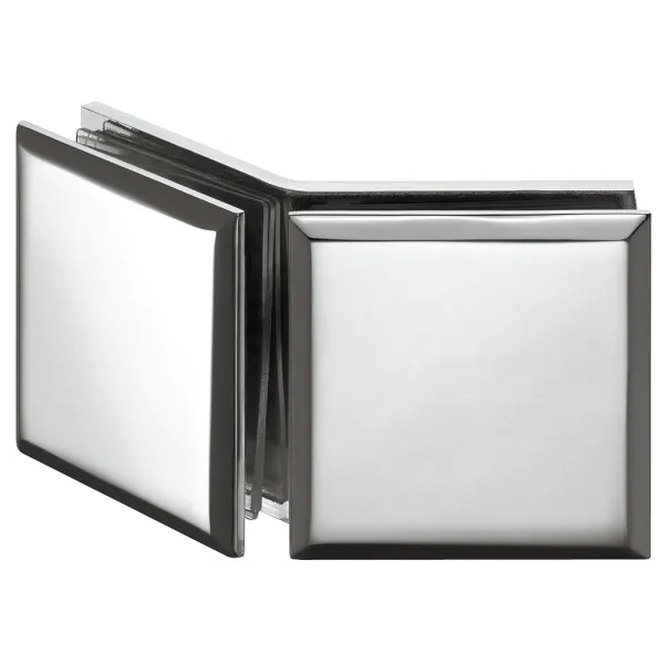Tumbler holder, for glass-glass connections, 135° glass front