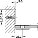 Tumbler holder, For wall-glass connection