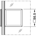 Tumbler holder, for glass-glass connections, 90° glass front