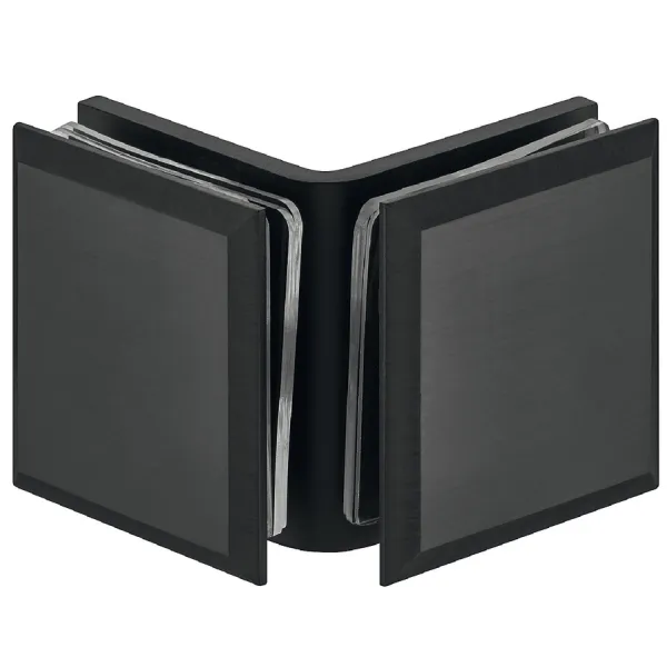 Tumbler holder, for glass-glass connections, 90° glass front