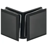 Tumbler holder, for glass-glass connections, 90° glass front