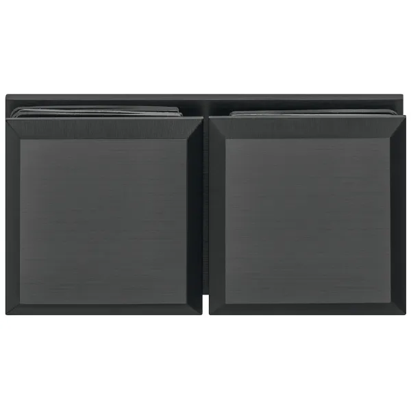 Tumbler holder, for glass-glass connections, 180° glass front
