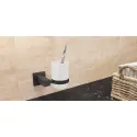 Glass clamp, With satin frosted glass, square