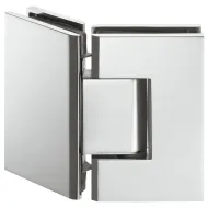 shower door hinge, for glass-glass connections, 135° glass front