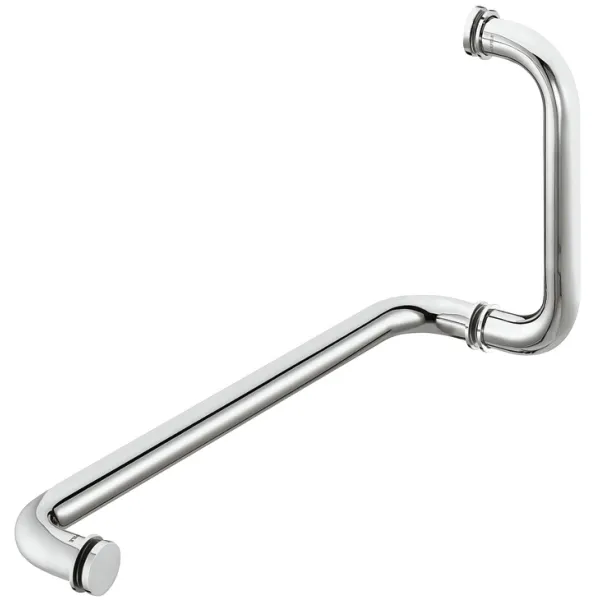 Rankena dušo durims apvali L475mm, H225mm, nerūdijančio plieno spalva