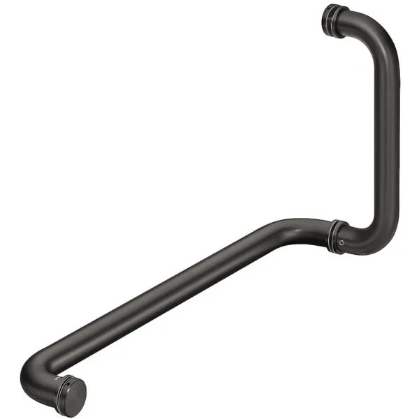 Rankena dušo durims apvali L475mm, H225mm, juoda
