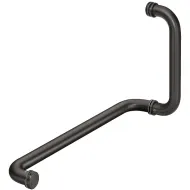 Rankena dušo durims apvali L525mm, H325mm, juoda