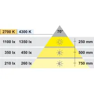 Šviestuvas LED1111 12V 3W šilta balta šviesa 2700K nerūdijančio plieno spalva