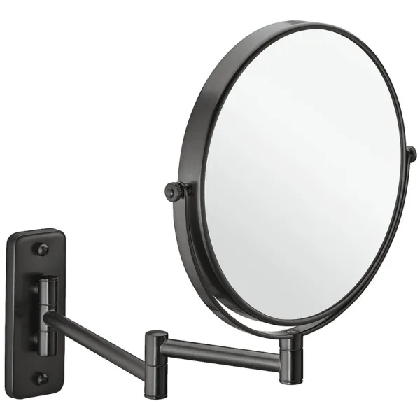 Vanity mirror, With 3x magnification, round