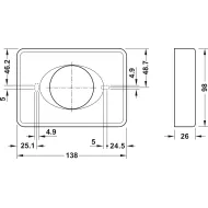 Hygiene box, For screw fixing