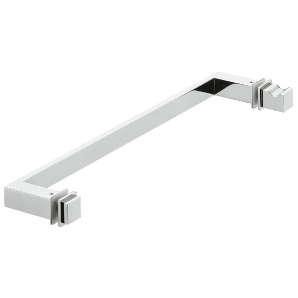 Rankena dušo durims kvadratinė 32x32mm, L475mm, nerūdijančio plieno spalva