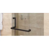 Shower door handle with towel rail, Square