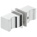 Rankenėlė dušo durims kvadratinė 32x32mm, nerūdijančio plieno spalva
