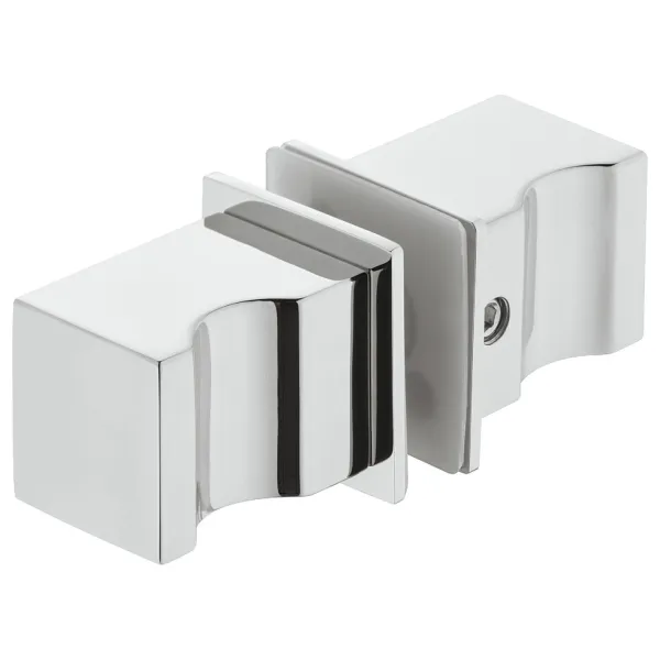 Rankenėlė dušo durims kvadratinė 32x32mm, nerūdijančio plieno spalva