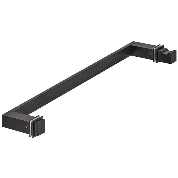 Rankena dušo durims kvadratinė 32x32mm, L525mm, juoda