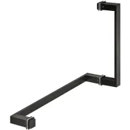 Shower door handle with towel rail, Square