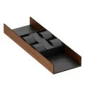 Watch tray 432x150mm H50mm CANALETTO, Canaletto Walnut & anthracite, simil leather