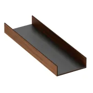 Universal tray 472x150mm H50mm CANALETTO, Canaletto Walnut & anthracite, simil leather