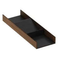 Earrings tray 472x150mm H50mm CANALETTO, Canaletto Walnut & anthracite, simil leather