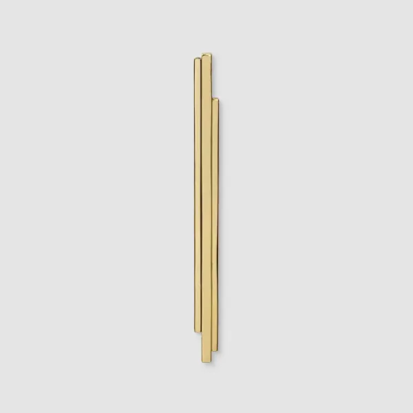 Handle SKYLINE CC40mm L176mm H14mm P15mm polished brass 