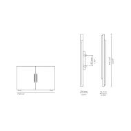 Rankenėlė SKYLINE CC40mm, L176mm, H14mm, P15mm, poliruotas žalvaris