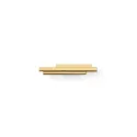 Knob SKYLINE L14mm H14mm P80mm black polished brass