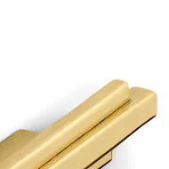 Knob SKYLINE L14mm H14mm P80mm black polished brass