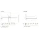 Drawer sides METALBOX L450mm H150mm gray RAL9006