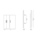 Rankenėlė SKYLINE CC140mm, L300mm, H32mm, P28mm, poliruotas žalvaris