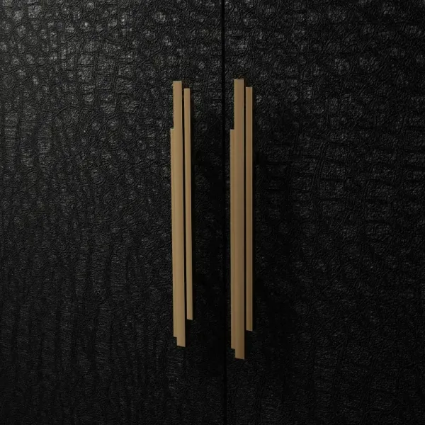 Handle SKYLINE CC140mm L300mm H32mm P28mm polished brass 