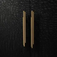 Handle SKYLINE CC140mm L300mm H32mm P28mm polished brass 