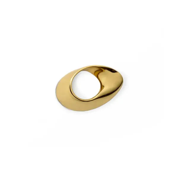 Handle INFINITY CC20mm L80mm H24mm polished brass 