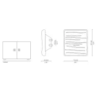 Rankenėlė BARUKA 18/83 P73mm, H35mm, poliruotas žalvaris