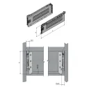 Stalčių šonai METALBOX L450mm, H150mm, pilka RAL9006