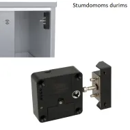 Invisible electronic lock MIFARE1 MINI 61x61x22mm, black