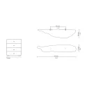 Handle KESYA CC36mm L90mm H30mm P17mm P40mm polished brass 