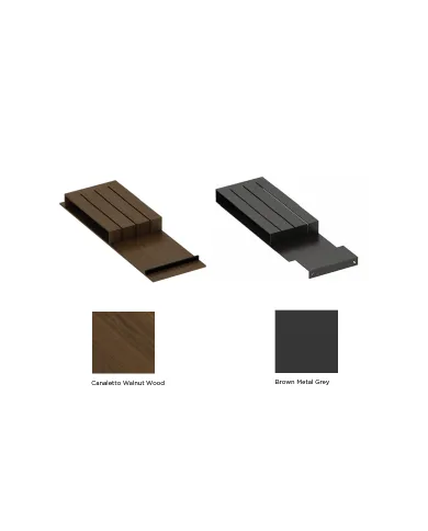 Knife rack L472mm nut MODUL