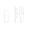 Handle KESYA CC150mm L270mm H37mm P48mm polished brass 