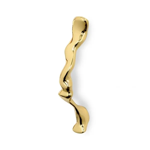 Handle NOVEAU CC123mm L164mm H42mm P30mm polished brass 