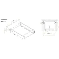 Stalčių šonai METALBOX L450mm, H53mm, balta RAL9010
