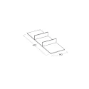 Divider L472mm dark brown metallic MODUL