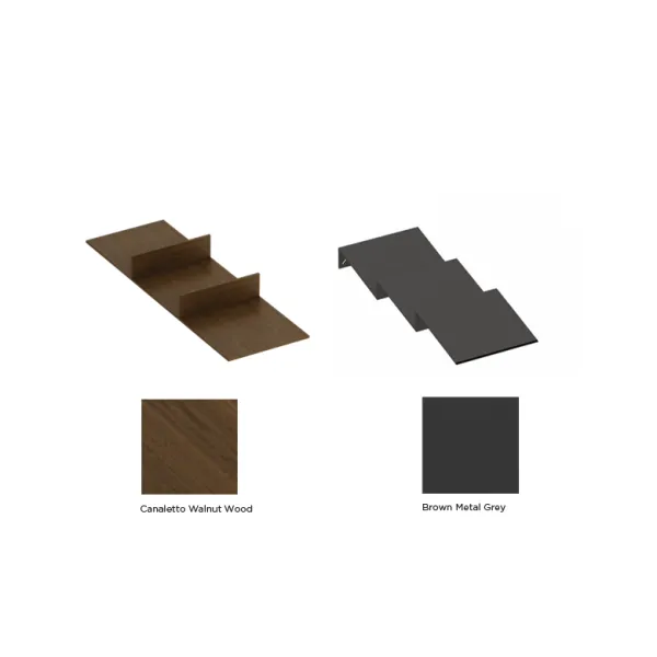 Divider L472mm dark brown metallic MODUL