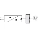 6-way distributor, Häfele Loox5 12V without switching function 2-pin (monochrome or multi-white 2-wire technology)