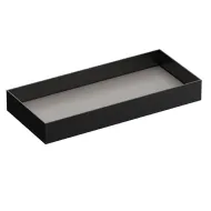 Stalčius su aliuminio fasadu MODUS H140mm, G448/488mm, P450-599mm, tamsi ruda metallic