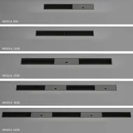 Kanalas įleidžiamas su dangteliu P900mm, tamsiai rudai metallic MODUL
