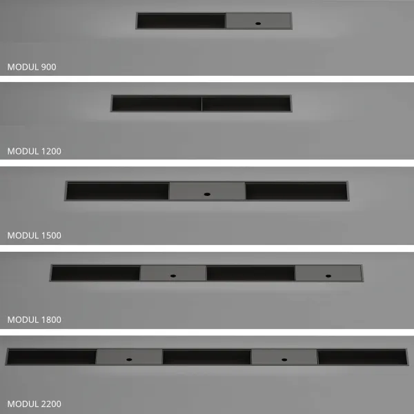 Insert module without lid W1200mm dark brown metallic MODUL