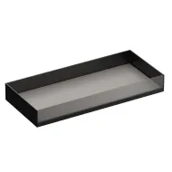 Stalčius su stiklo fasadu MODUS H140mm, G448/488mm, P600-899mm, tamsi ruda metallic